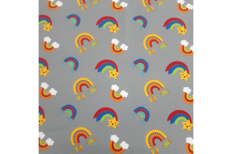 Rainbow Bright Cotton Jersey