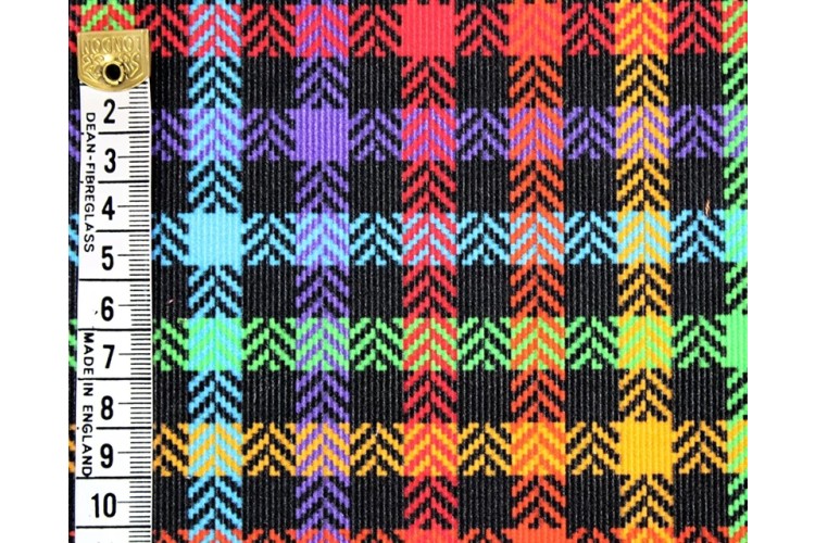 Rainbow Check Corduroy