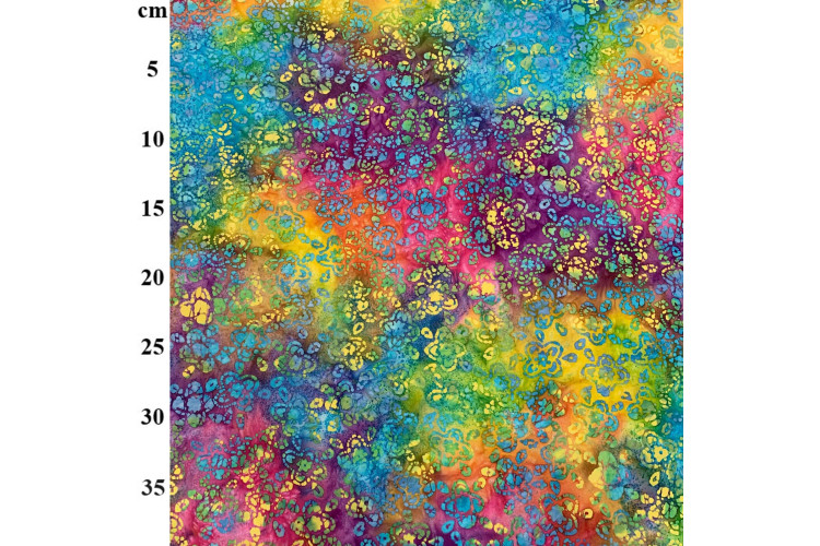 Rainbow Floral Batik