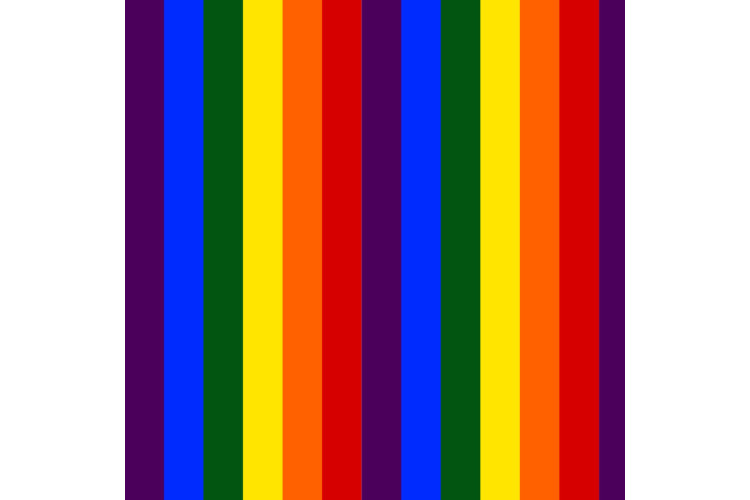 Pride Stripe Rainbow Polycotton