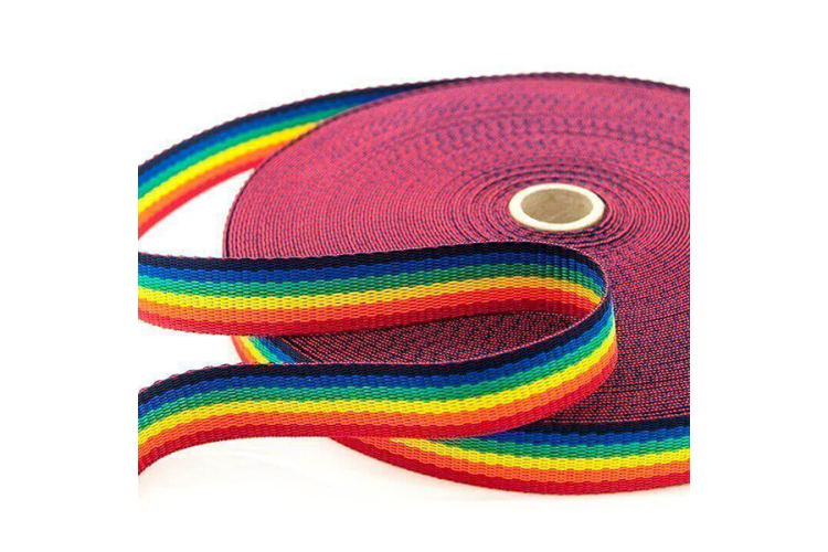 Rainbow Polyester Webbing - 25mm