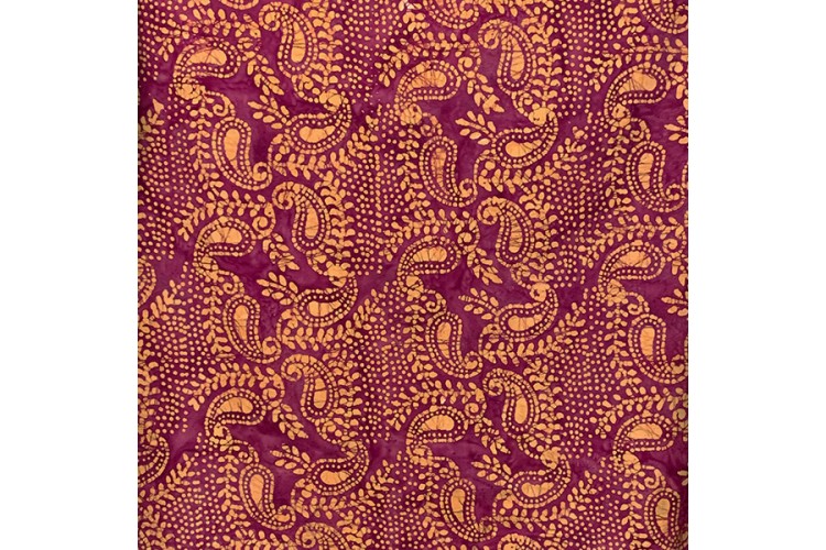 Purple Paisley Batik