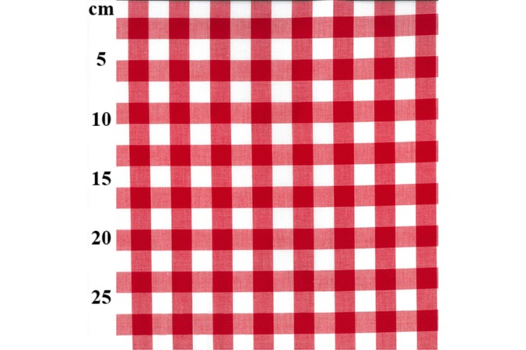 Red 17mm Cotton Gingham
