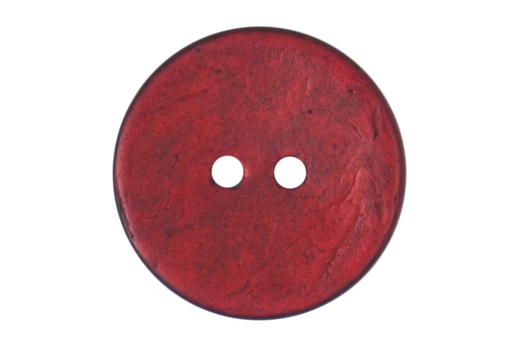 Red Coconut Button 24mm 2B\2115