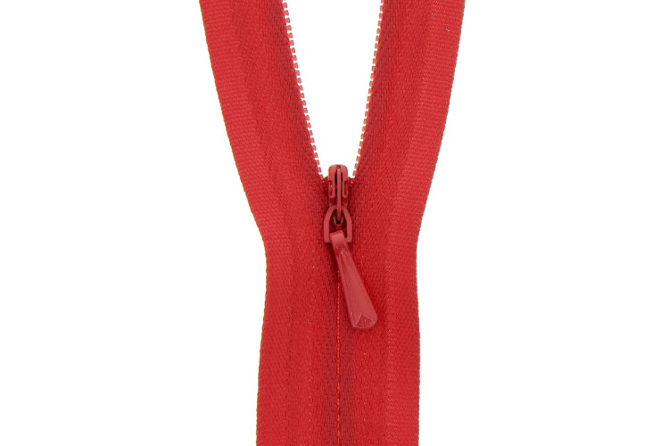 Red Concealed Zips 24