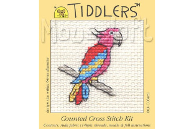 Red Parrot Small Stitch Kit