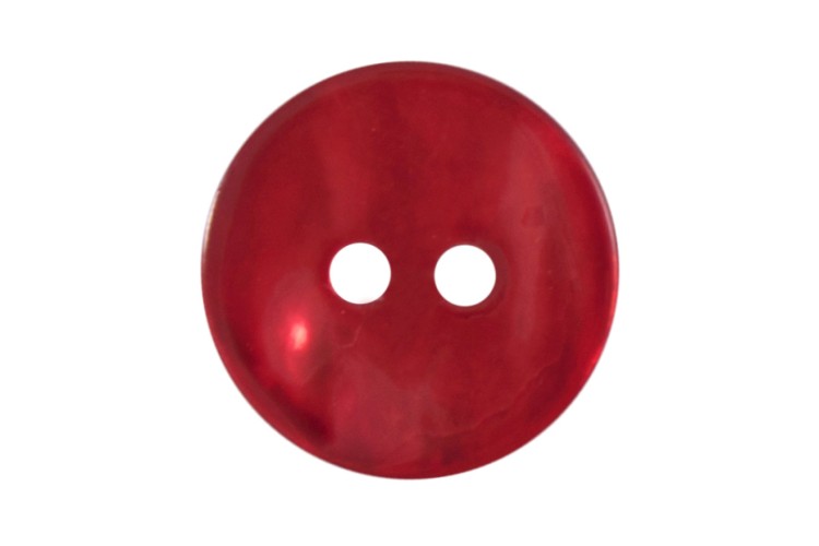 Red Shell Round Buttons 13mm 2B\1447