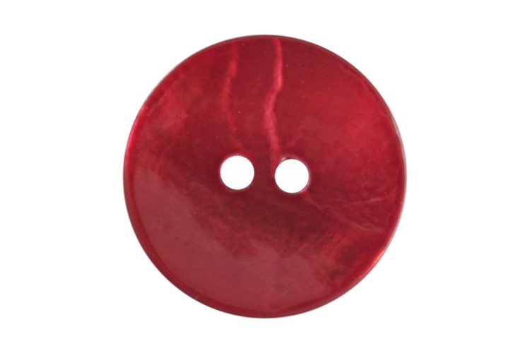 Red Shell Round Buttons 18mm 2B\1448