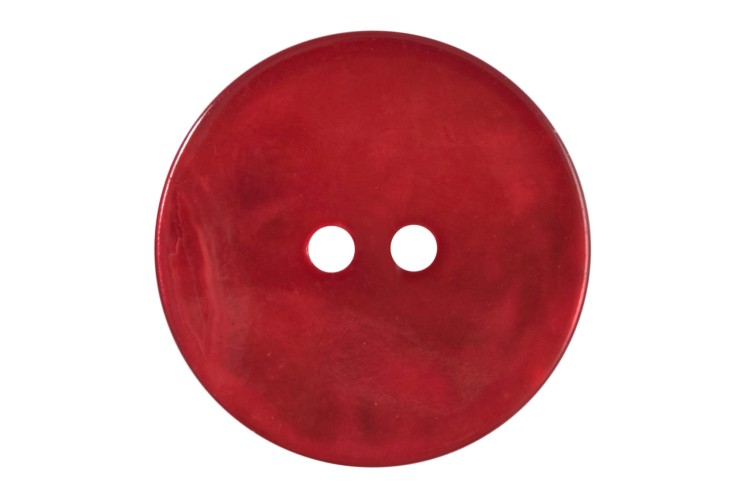 Red Shell Round Buttons 23mm 2B\1449