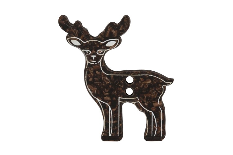 Reindeer Buttons 30mm