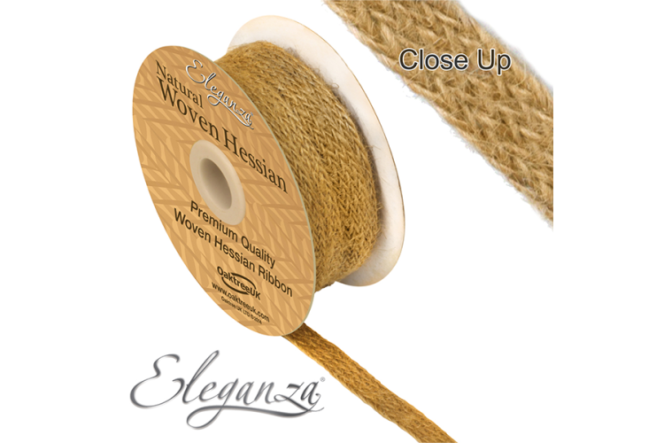 Ribbon, Hessian Natural 10mm
