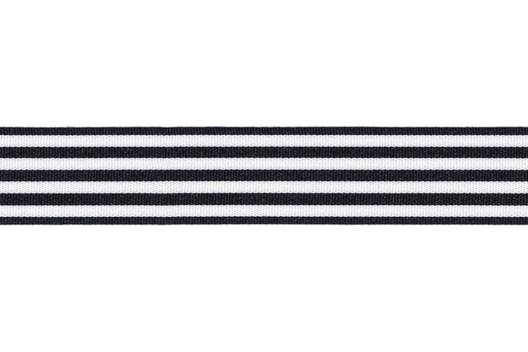 Ribbon Black Stripe 25mm