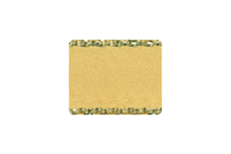Ribbon Silver Edge Gold 3mm