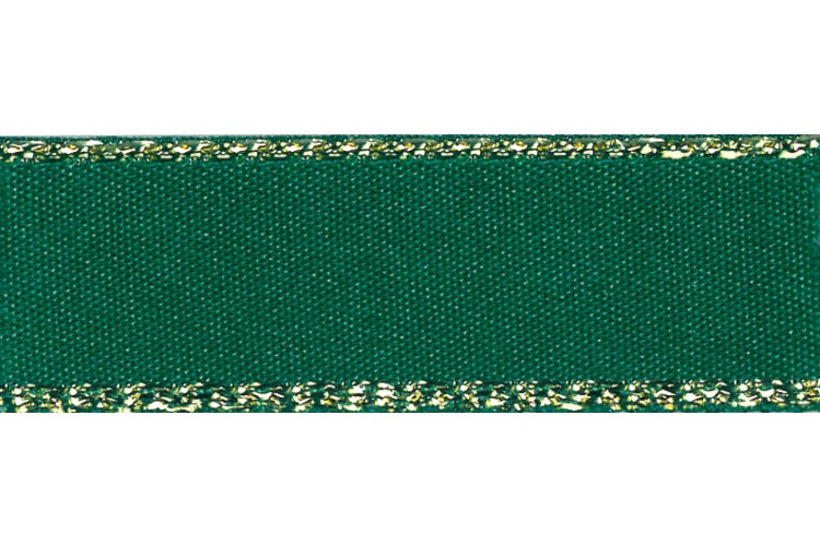 Ribbon Silver Edge Green 3mm