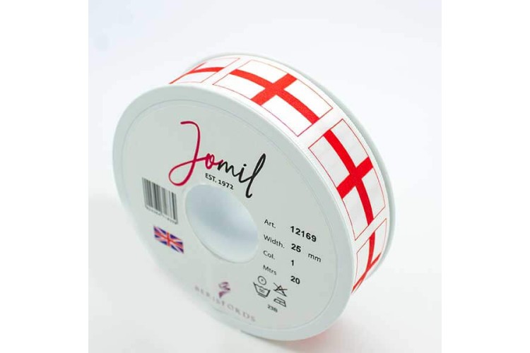 Ribbon St. George's Flag 25mm