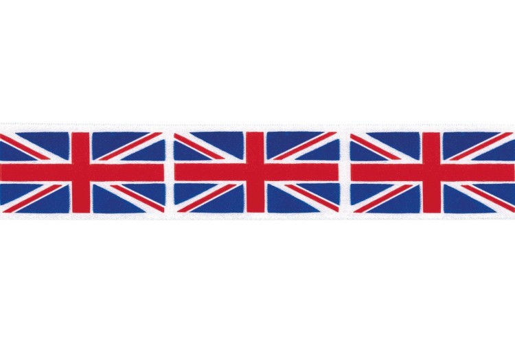 Ribbon Union Jack 25mm