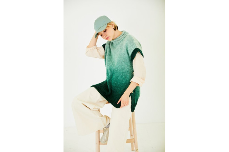 Round & Turtle Neck Tank Tops Chunky 10189