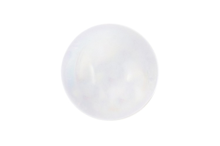 Round Irridescent Button Shank 11mm