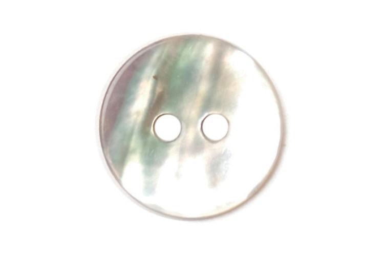 Round Pearl Button 11mm 2B\1718