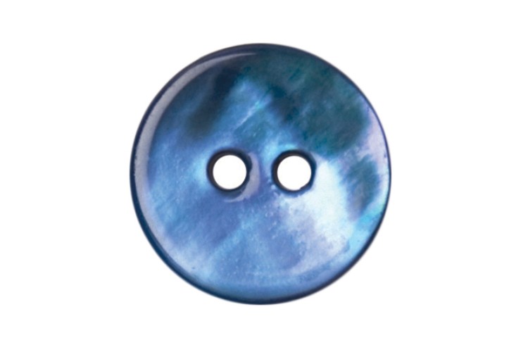 Royal Blue Shell Round Buttons 13mm 2B\1426