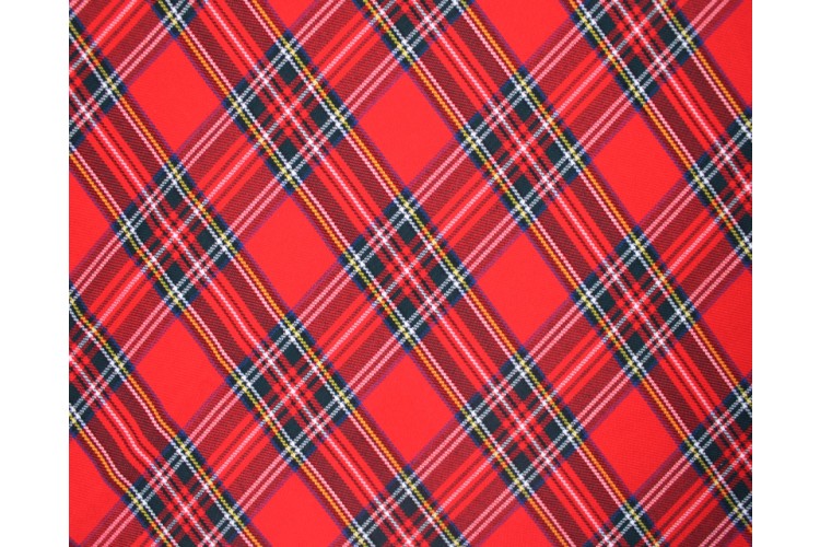 Royal Stewart Poly Viscose Tartan