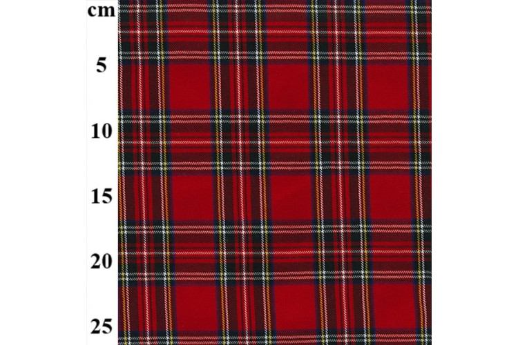 Royal Stewart Polyviscose Tartan Small