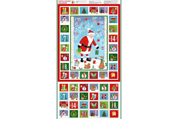 Santa Claus Advent Panel