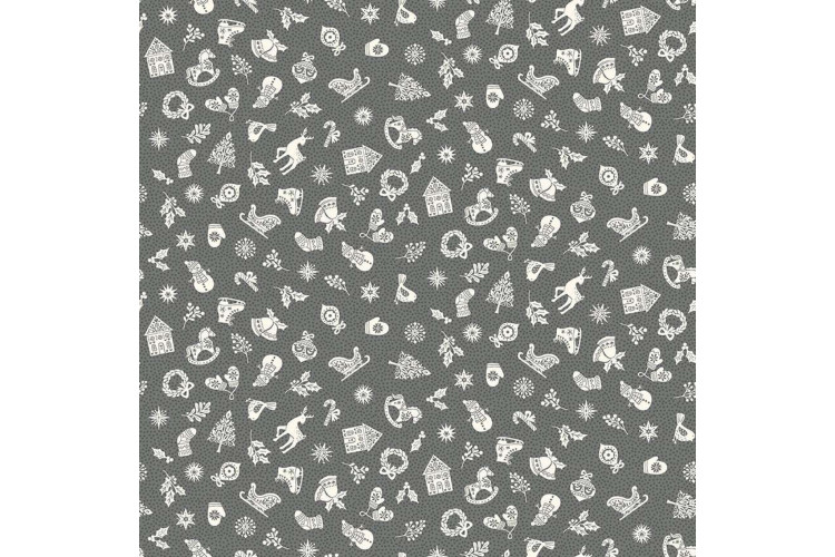 Scandi Charms Silver Grey
