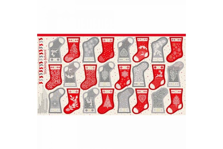 Scandi Christmas Mini Stocking Advent Panel