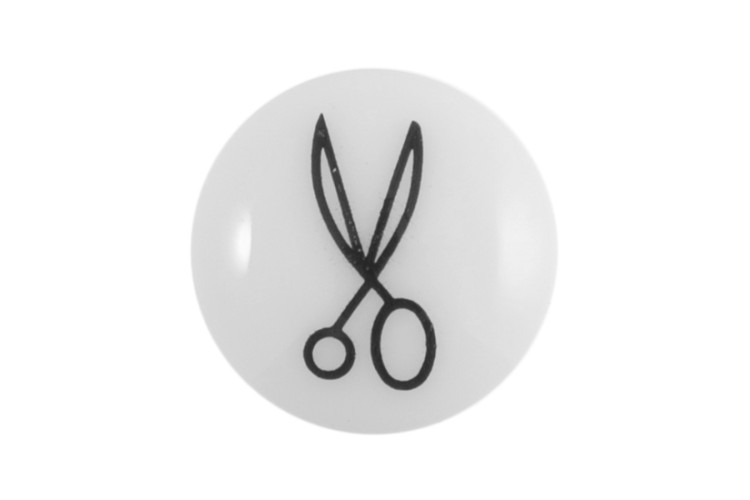 Scissors Button 13mm