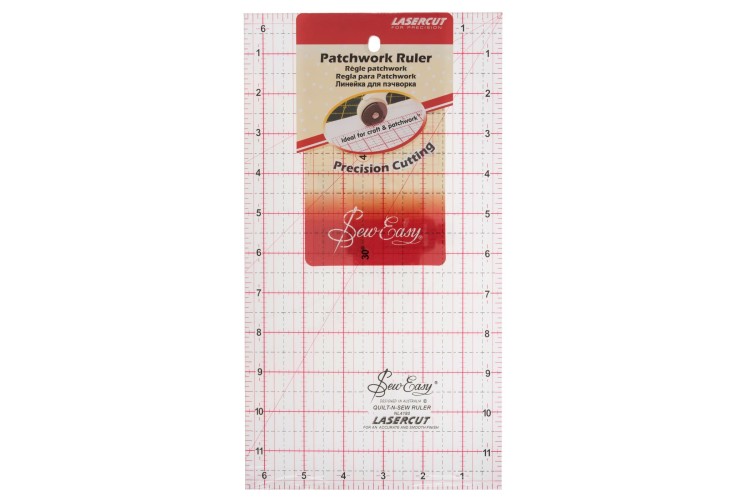 Sew Easy Patchwork Ruler 12 x 6.5in (4180)