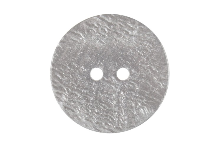 Silver Metallic Glitter Round 22mm