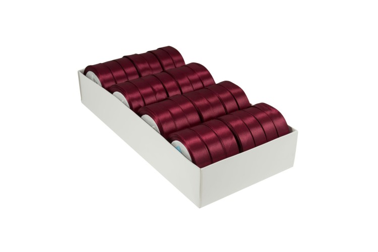 Single Faced Satin Ribbon 15m Reel Various