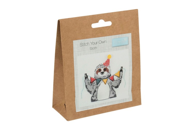 Sloth Cross Stitch Kit