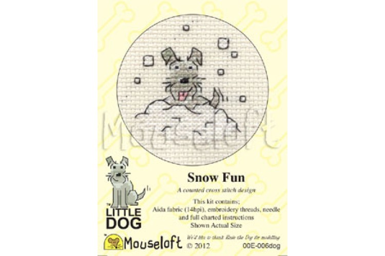 Snow Fun Dog Stitch Kit