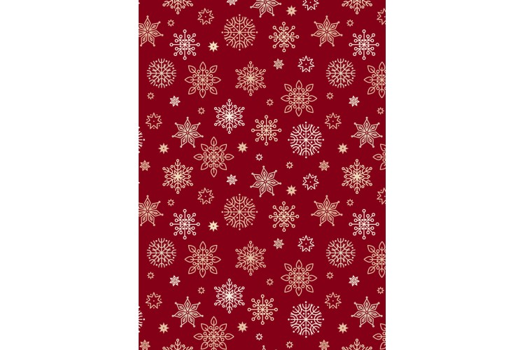 Snowflakes on Red