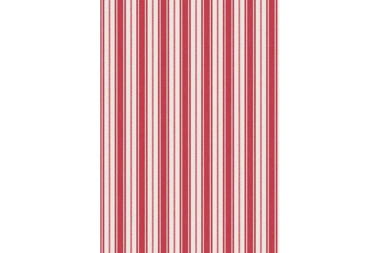Soft Red Ticking Stripe Flannel