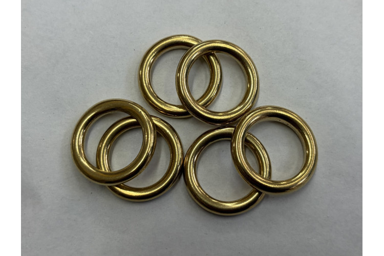 Solid Brass Rings 16mm Internal