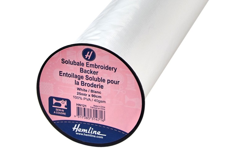 Soluble Embroidery Backer White (HN121)