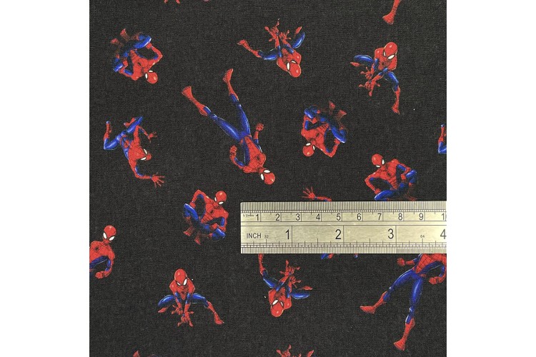 Spiderman on Black Cotton