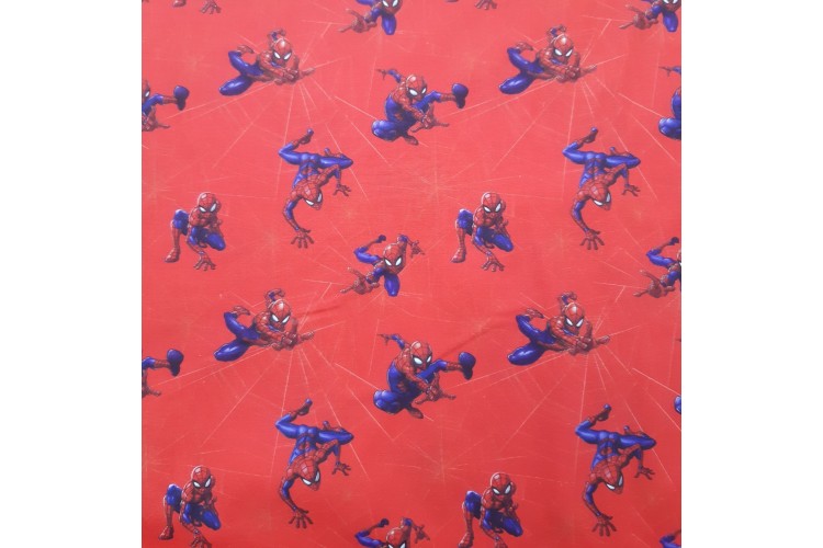 Spiderman on Red Cotton