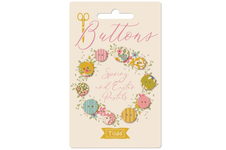 Tilda Spring Assorted Buttons 10pcs