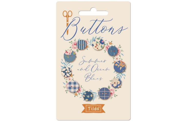 Tilda Summer Assorted Buttons 10pcs