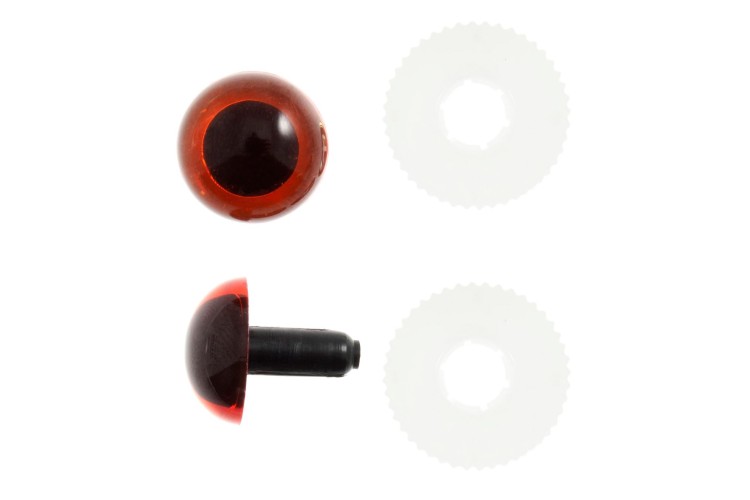 Toy Eyes Teddy 21mm Amber 2pk