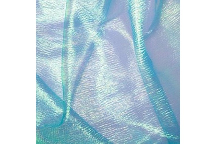 Turquoise Rainbow Organza