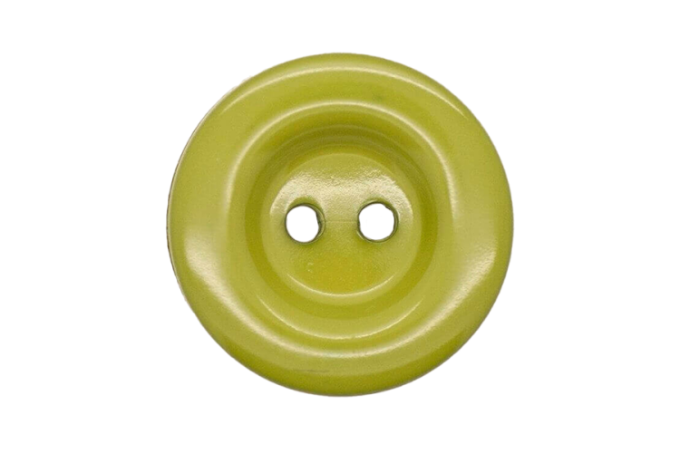 Two Hole High Shine Moss Buttons 15mm