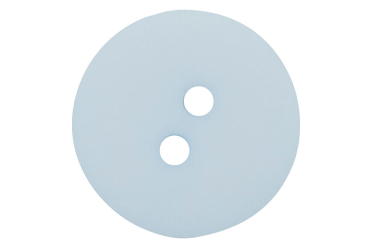 Light Blue Two Hole Matt Finish Buttons 14mm