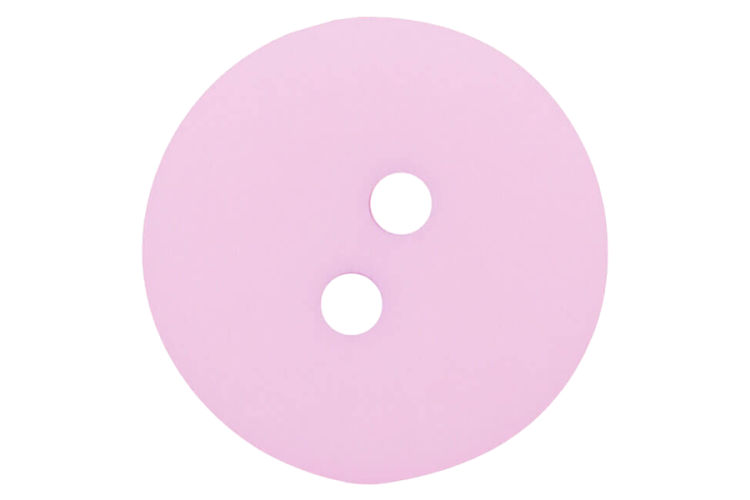 Light Pink Two Hole Matt Finish Buttons 14mm