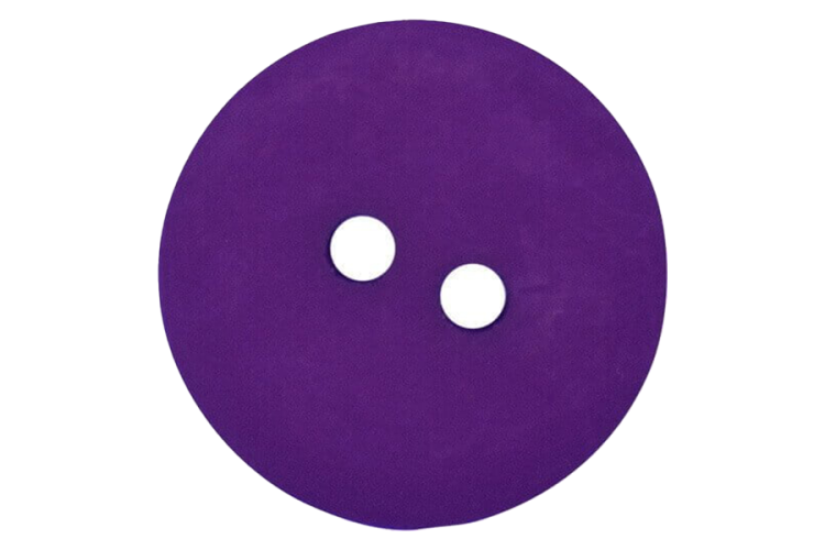 Purple Two Hole Matt Finish Buttons 14mm