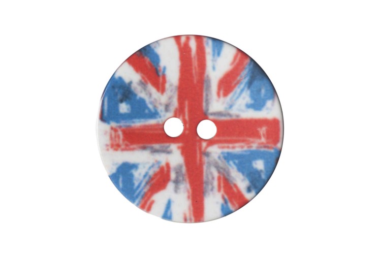 Union Jack Buttons 18mm